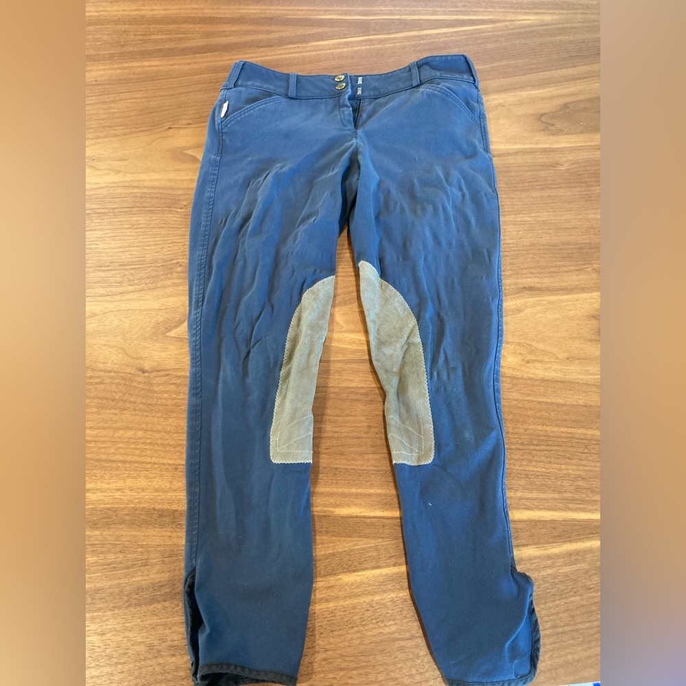 Tailored Sportsman - 28, Moody Blues, low-rise front zip